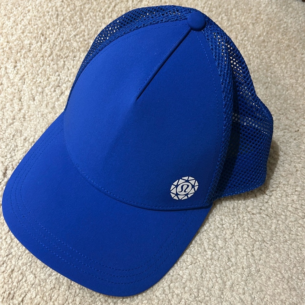 Lululemon Running Cap Seawheeze 2019 Half-Marathon Baseball Hat Cap Blue XS/S